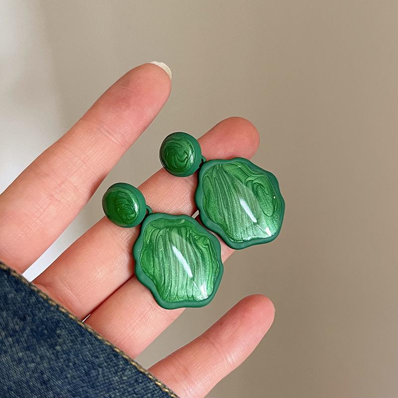 Boucles d'Oreilles "Verte Élégance"